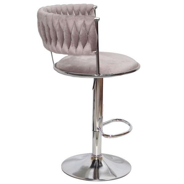 Барний стілець Onder Mebli Ava BAR CH-BASE Кава UC-912 Оксамит-2