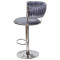 Барний стілець Onder Mebli Ava BAR CH-BASE Сірий UC-901 Оксамит-3-thumb