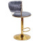 Барний стілець Onder Mebli Ava BAR GD-BASE Сірий UC-901 Оксамит-2-thumb