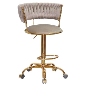 Барный стул Onder Mebli Ava BAR GD-OFFICE Кофе UC-912 Бархат