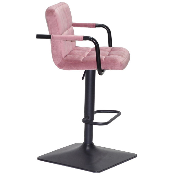 Барний стілець Onder Mebli Arno-Arm BAR 4-BK-BASE Пильна Троянда B-1030 Оксамит-2