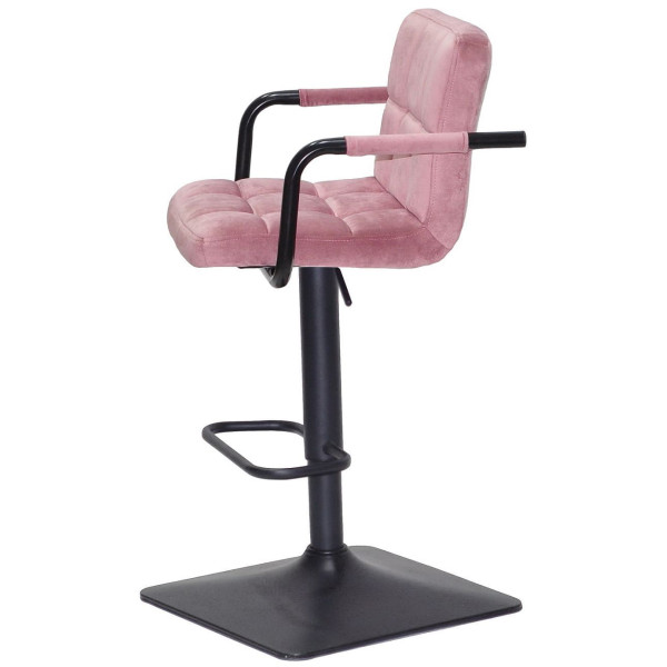 Барний стілець Onder Mebli Arno-Arm BAR 4-BK-BASE Пильна Троянда B-1030 Оксамит-3