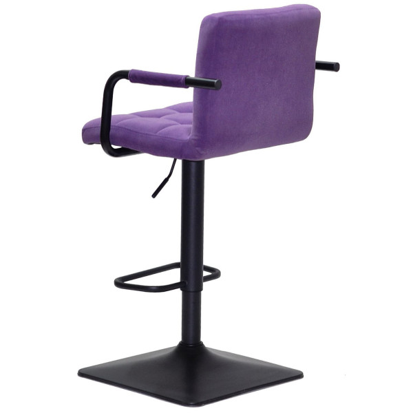 Барний стілець Onder Mebli Arno-Arm BAR 4-BK-BASE Пурпуровий B-1013 Оксамит-3