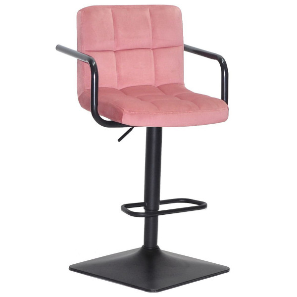 Барний стілець Onder Mebli Arno-Arm BAR 4-BK-BASE Теракотовий B-1018 Оксамит-0