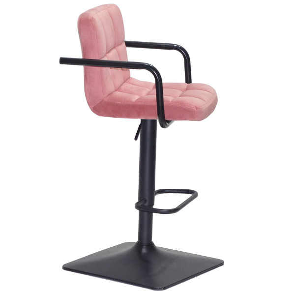 Барний стілець Onder Mebli Arno-Arm BAR 4-BK-BASE Теракотовий B-1018 Оксамит-2