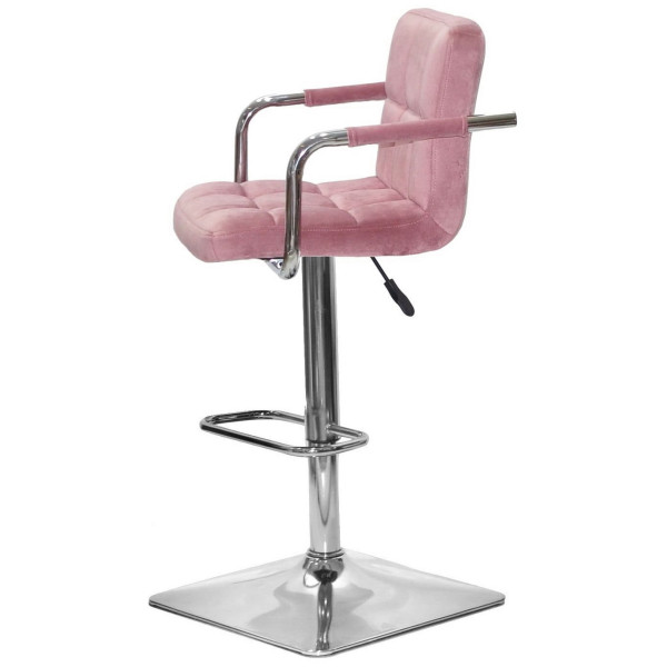 Барний стілець Onder Mebli Arno-Arm BAR 4-CH-BASE Пильна Троянда B-1030 Оксамит-3