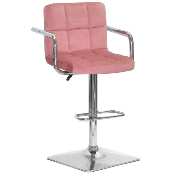 Барный стул Onder Mebli Arno-Arm BAR 4-CH-BASE Терракотовый B-1018 Бархат-0