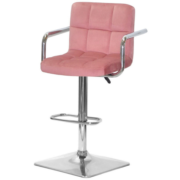 Барный стул Onder Mebli Arno-Arm BAR 4-CH-BASE Терракотовый B-1018 Бархат-1