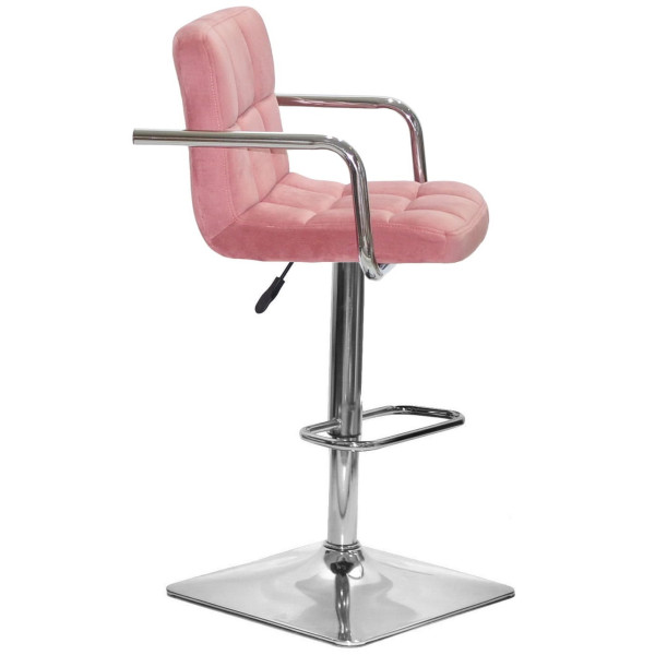 Барный стул Onder Mebli Arno-Arm BAR 4-CH-BASE Терракотовый B-1018 Бархат-2