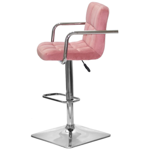 Барный стул Onder Mebli Arno-Arm BAR 4-CH-BASE Терракотовый B-1018 Бархат-3