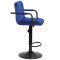 Барный стул Onder Mebli Arno-Arm BAR BK-BASE Синий B-1026 Бархат-2-thumb