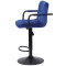 Барный стул Onder Mebli Arno-Arm BAR BK-BASE Синий B-1026 Бархат-3-thumb