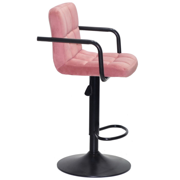Барний стілець Onder Mebli Arno-Arm BAR BK-BASE Теракотовий B-1018 Оксамит-2