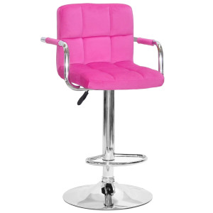Барный стул Onder Mebli Arno-Arm BAR CH-BASE Малина B-1023 Бархат