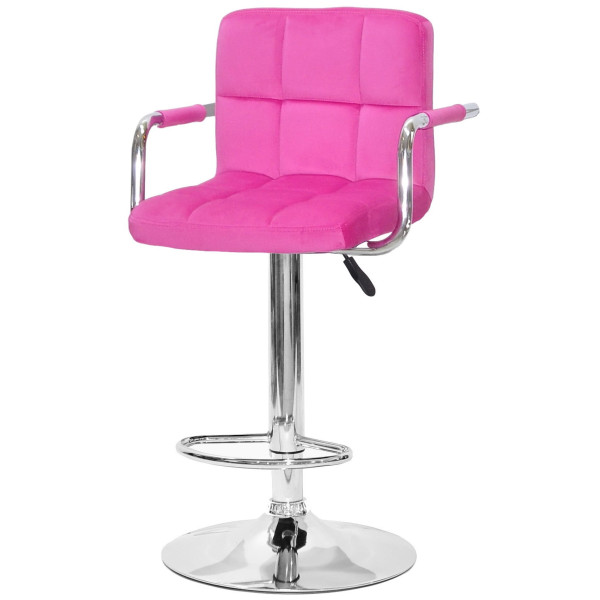 Барный стул Onder Mebli Arno-Arm BAR CH-BASE Малина B-1023 Бархат-1