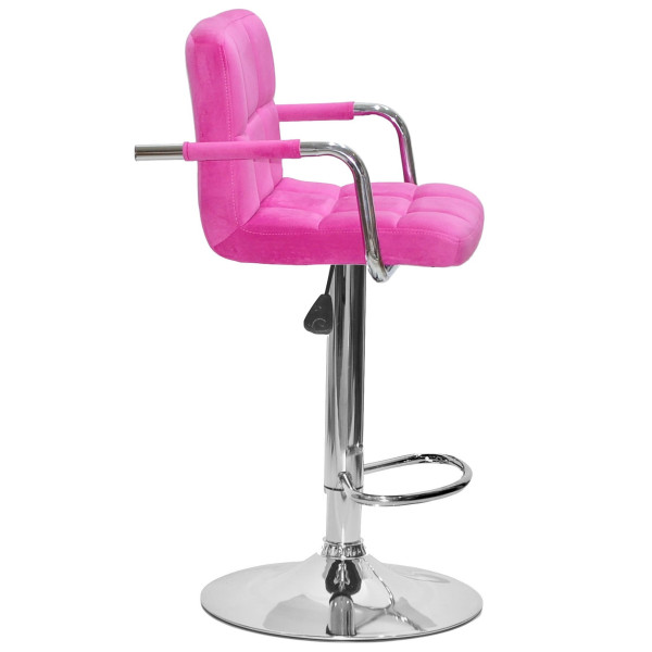 Барный стул Onder Mebli Arno-Arm BAR CH-BASE Малина B-1023 Бархат-2