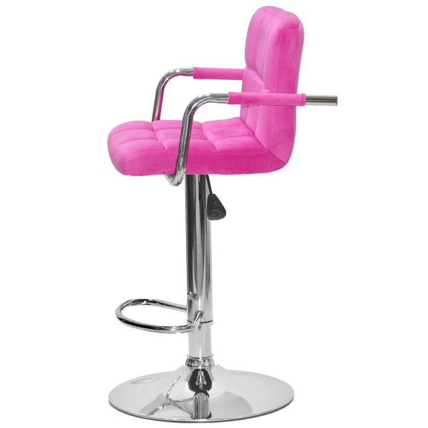 Барный стул Onder Mebli Arno-Arm BAR CH-BASE Малина B-1023 Бархат-3