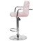 Барный стул Onder Mebli Arno-Arm BAR CH-BASE Розовый B-1021 Бархат-3-thumb