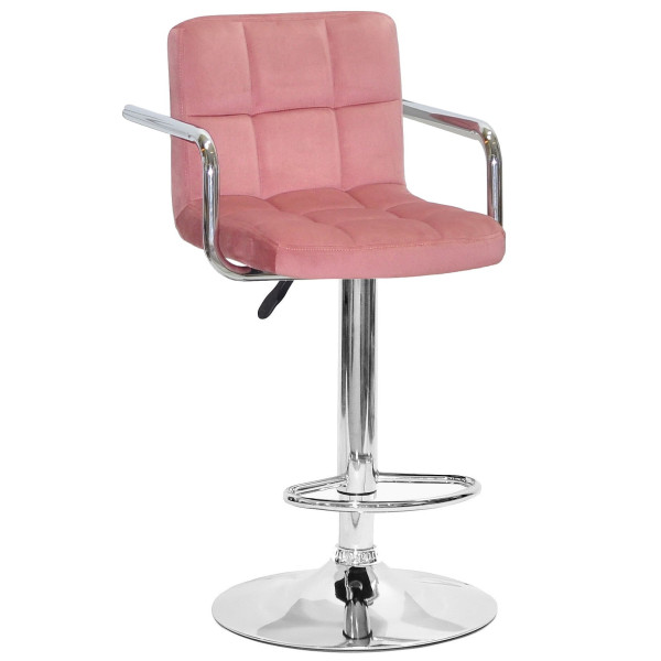 Барний стілець Onder Mebli Arno-Arm BAR CH-BASE Теракотовий B-1018 Оксамит-0
