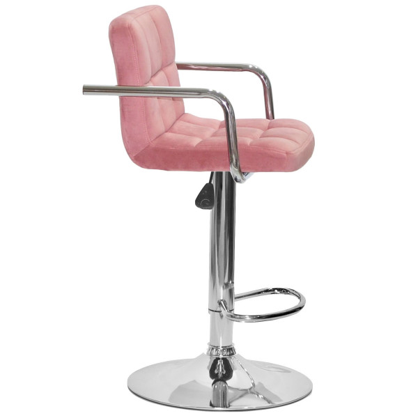 Барний стілець Onder Mebli Arno-Arm BAR CH-BASE Теракотовий B-1018 Оксамит-2