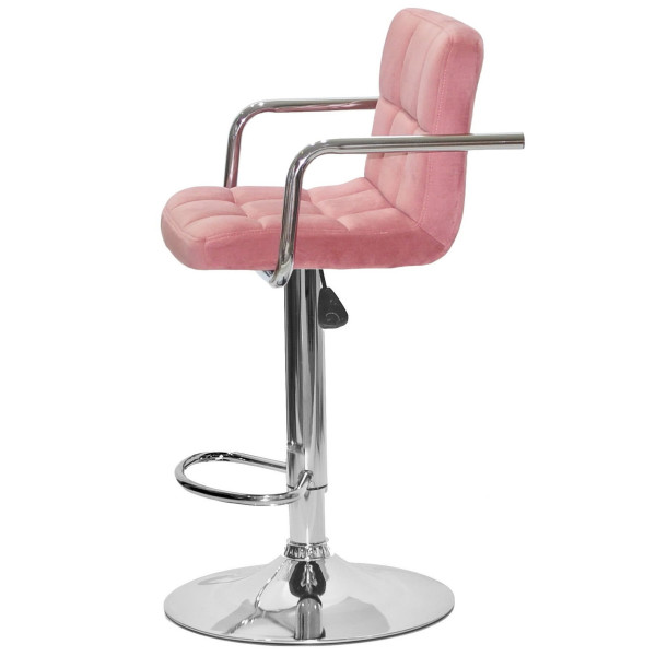 Барний стілець Onder Mebli Arno-Arm BAR CH-BASE Теракотовий B-1018 Оксамит-3