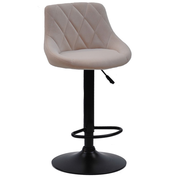 Барний стілець Onder Mebli Foro BAR BK-BASE Бежевий B-1005 Оксамит-0