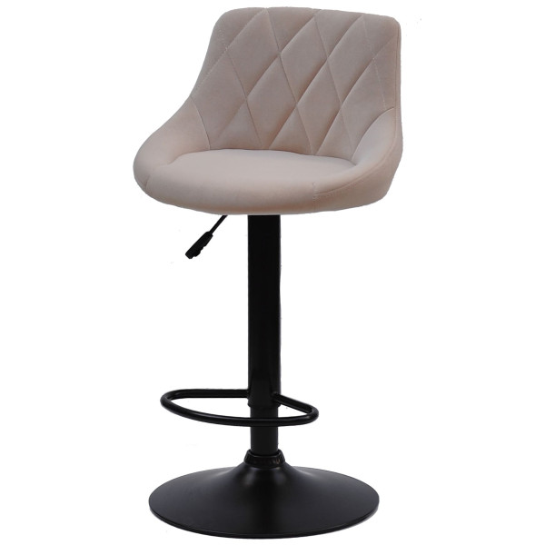 Барний стілець Onder Mebli Foro BAR BK-BASE Бежевий B-1005 Оксамит-1