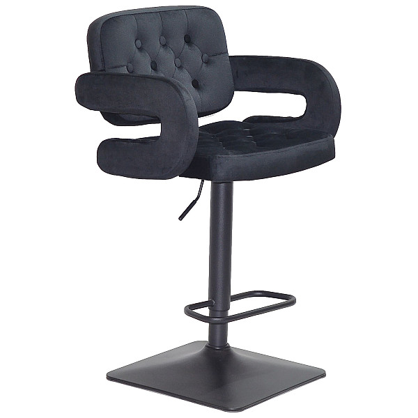 Барный стул Onder Mebli GOR BAR 4-BK-BASE Черный B-1011 Бархат-0