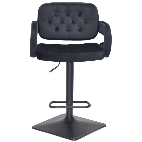 Барный стул Onder Mebli GOR BAR 4-BK-BASE Черный B-1011 Бархат-1