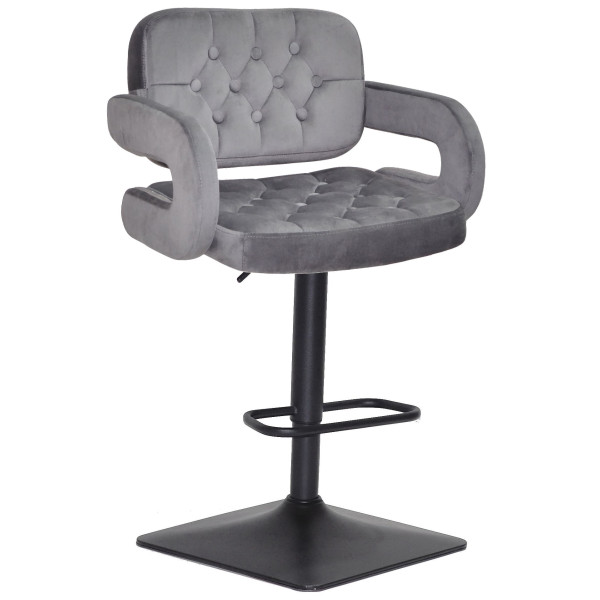 Барный стул Onder Mebli GOR BAR 4-BK-BASE Серый B-1034 Бархат-0