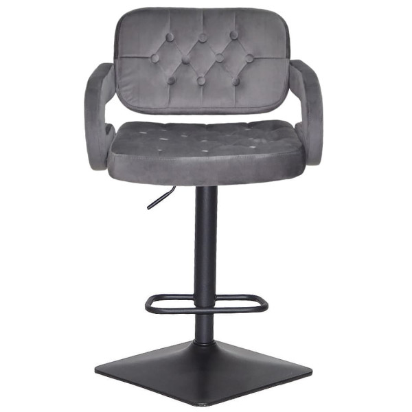 Барный стул Onder Mebli GOR BAR 4-BK-BASE Серый B-1034 Бархат-1