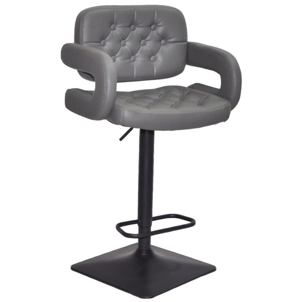 Барный стул Onder Mebli Gor BAR 4-BK-BASE Серый 1001 Экокожа-0