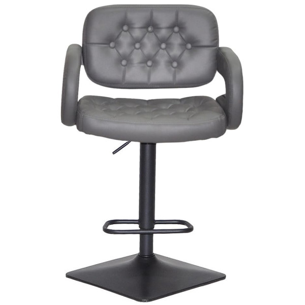 Барный стул Onder Mebli Gor BAR 4-BK-BASE Серый 1001 Экокожа-1