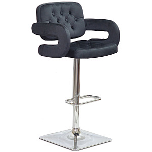 Барний стілець Onder Mebli GOR BAR 4-CH-BASE Чорний B-1011 Оксамит