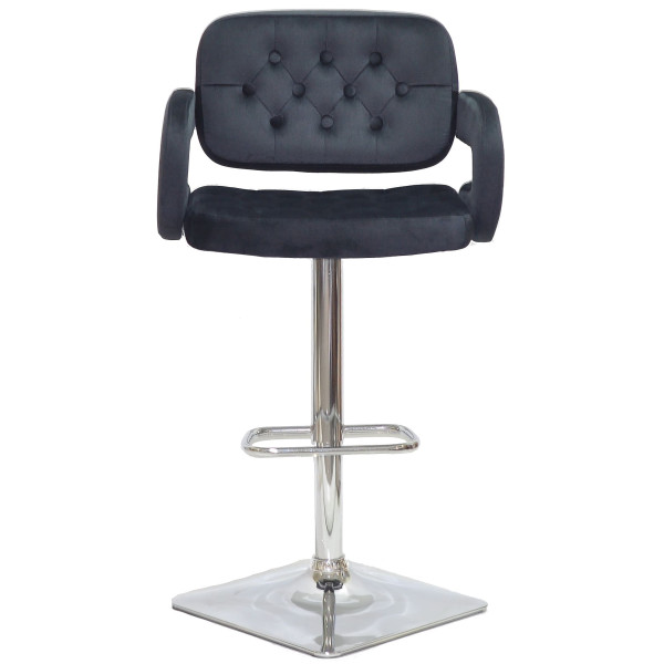 Барний стілець Onder Mebli GOR BAR 4-CH-BASE Чорний B-1011 Оксамит-1