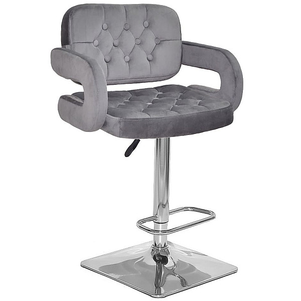 Барный стул Onder Mebli GOR BAR 4-CH-BASE Серый B-1034 Бархат-0
