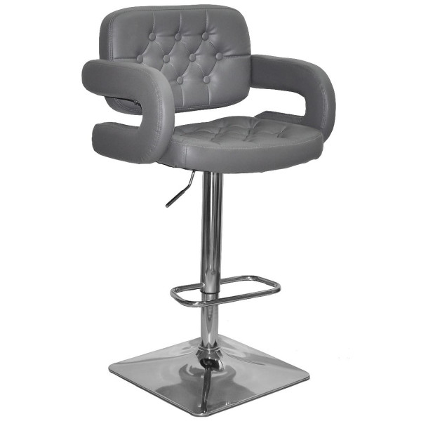 Барний стілець Onder Mebli Gor BAR 4-CH-BASE Сірий 1001 Екошкіра-0