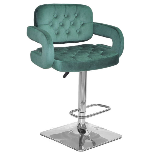 Барний стілець Onder Mebli Gor BAR 4-CH-BASE Зелений B-1036 Оксамит-0