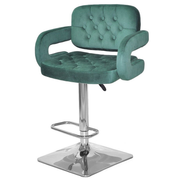 Барний стілець Onder Mebli Gor BAR 4-CH-BASE Зелений B-1036 Оксамит-1