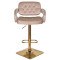Барный стул Onder Mebli Gor BAR 4-GD-BASE Кофейный B-1042 Бархат-2-thumb