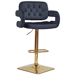 Барный стул Onder Mebli GOR BAR 4-GD-BASE Черный B-1011 Бархат