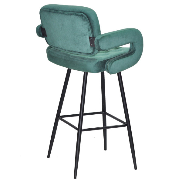 Барний стілець Onder Mebli Gor BAR 75-ML Зелений B-1036 Оксамит-2
