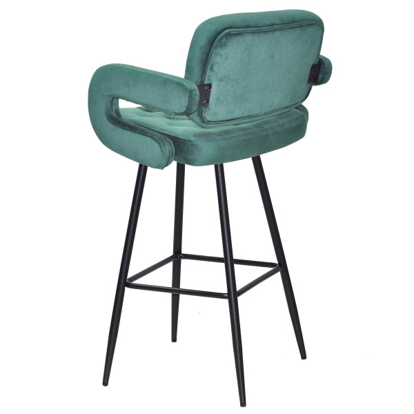 Барний стілець Onder Mebli Gor BAR 75-ML Зелений B-1036 Оксамит-3