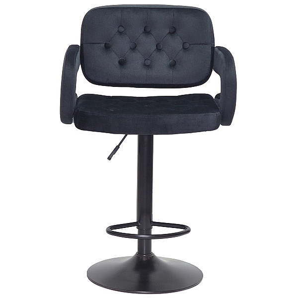 Барний стілець Onder Mebli GOR BAR BK-BASE Чорний B-1011 Оксамит-1