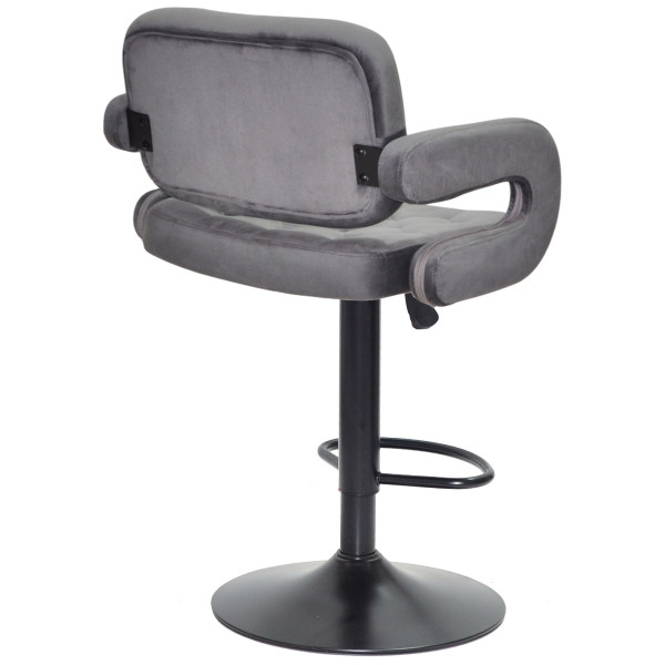 Барный стул Onder Mebli GOR BAR BK-BASE Серый B-1034 Бархат-2