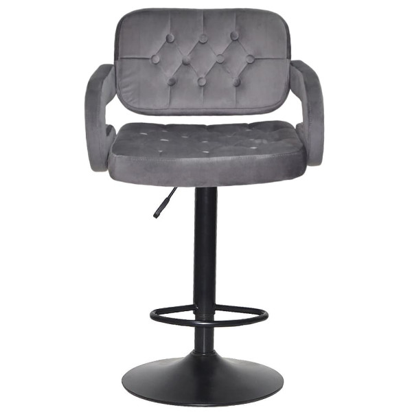 Барный стул Onder Mebli GOR BAR BK-BASE Серый B-1034 Бархат-1