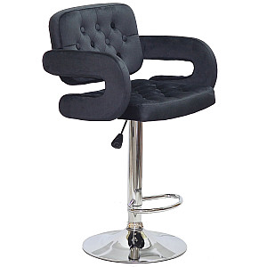 Барний стілець Onder Mebli GOR BAR CH-BASE Чорний B-1011 Оксамит