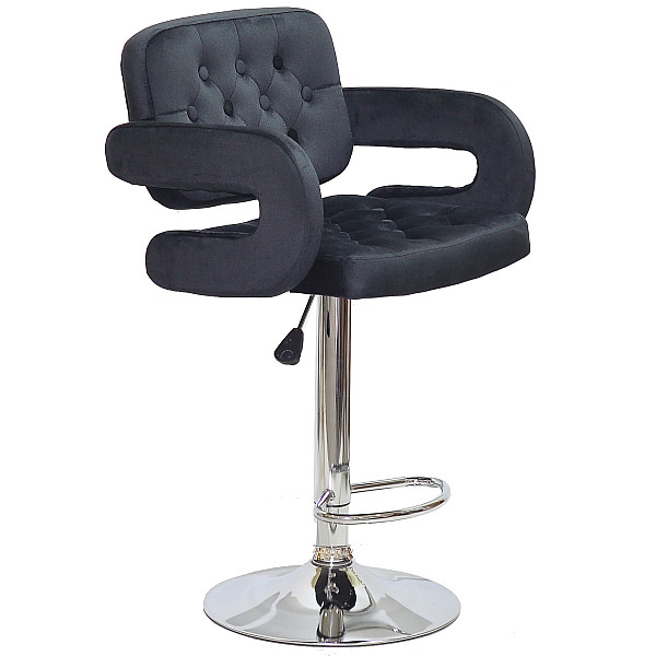 Барний стілець Onder Mebli GOR BAR CH-BASE Чорний B-1011 Оксамит-0