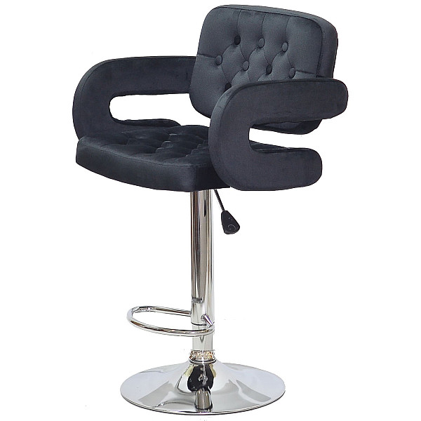 Барний стілець Onder Mebli GOR BAR CH-BASE Чорний B-1011 Оксамит-2
