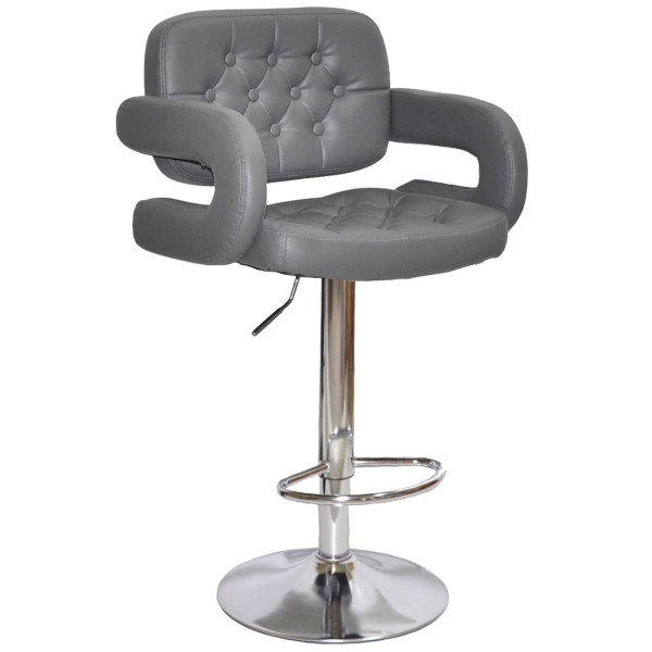Барный стул Onder Mebli Gor BAR CH-BASE Серый 1001 Экокожа-0